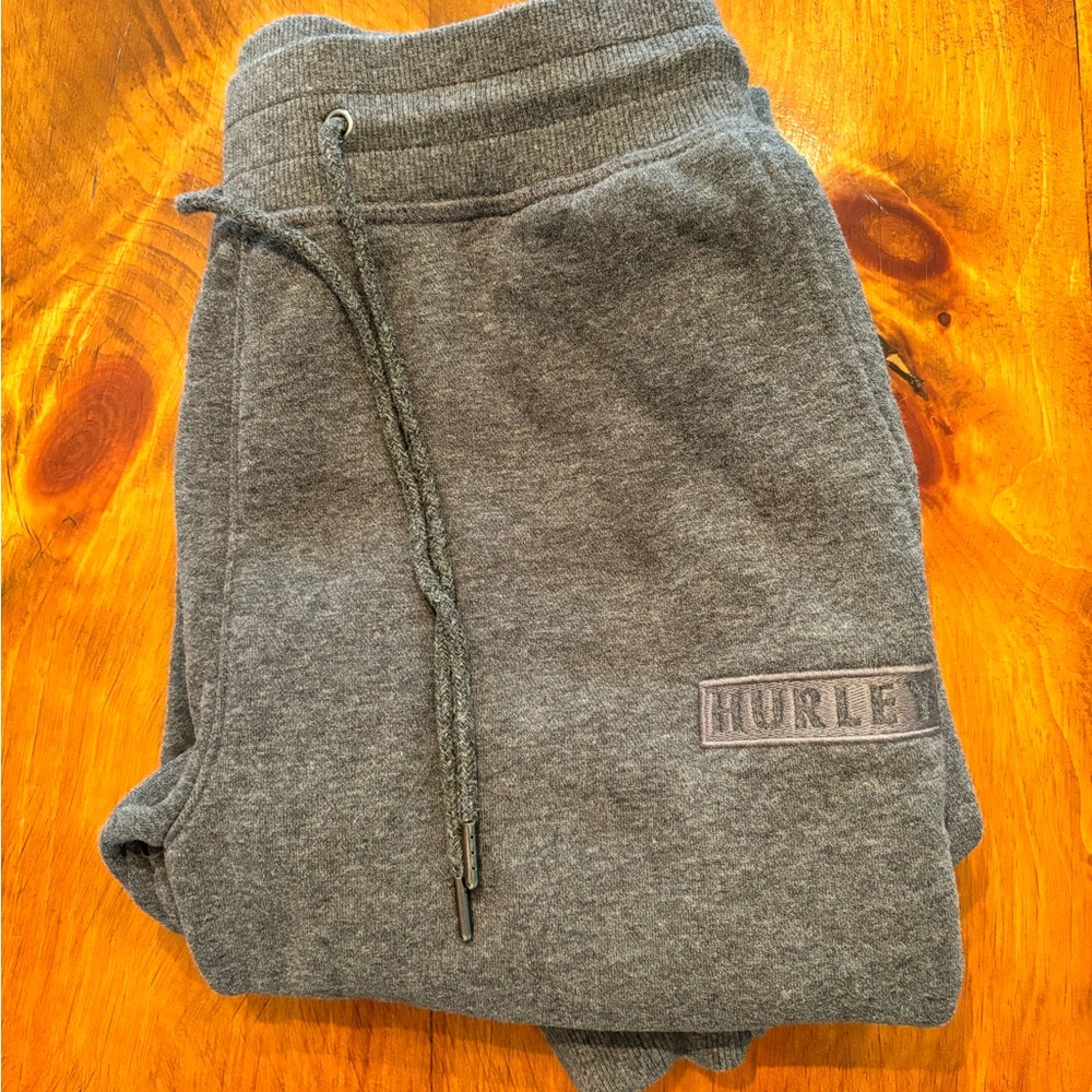 Hurley Charcoal Fleece Joggers, Men’s M